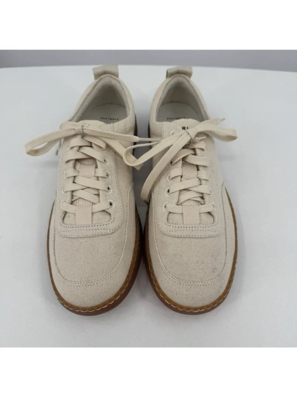 Everlane Tread Bare Sneaker size 11 Women's in Canvas Natural Lace-up Shoes